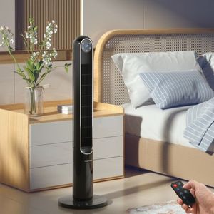 Ventilatore a Torre Smart da 42 Pollici con Pannello Display Intelligente a 80 Gradi e Telecomando - Product Image 1