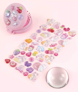 Autocollants Coréens Imprimés UV Imperméables en Forme de Bonbons, Lot de 16 Pièces, Autocollants Décoratifs Mignons 3D Gonflés Effet Gelée pour Journal, Agenda, Ordinateur Portable, Téléphone - Product Image 2
