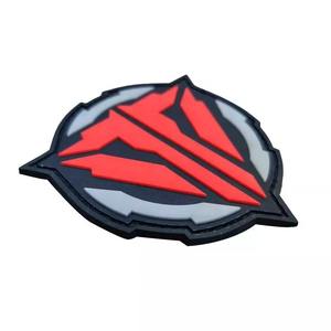 Patch brodé en silicone 3D PVC de haute qualité en gros, motif crâne, personnalisation sur mesure, accessoires vestimentaires, usage sportif - Product Image 2