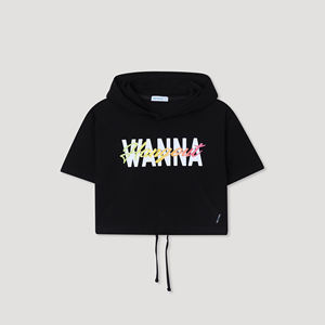 Camiseta Premium Coreana OZKIZ T02 para Niñas de 6 a 9 Años, Colección de Verano con Estampado Informal, Sudadera con Capucha, Venta al Por Mayor - Product Image 1