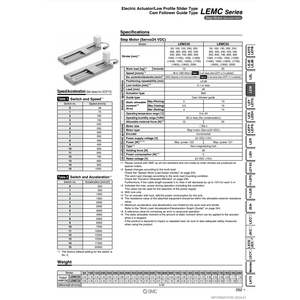 Actionneur électrique pneumatique SMC LEMC32LT-800-S52N5 vérins électriques - Product Image 1