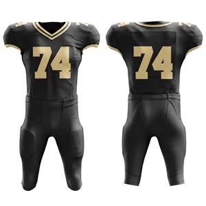 Uniforme Distintivo de Fútbol Americano, Parte Delantera Transpirable, Ecológica, con Tecnología de Absorción de Humedad, Sublimada, Unisex, para Deportes - Product Image 1