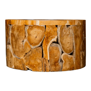 Mesa de Centro ARTERRA Premium de Raíz de Teca Rústica, Mueble Artesanal de Madera que Resalta la Textura Natural de la Raíz de Teca, Muestra Calidad - Product Image 1