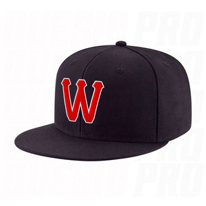 Casquette Snapback Ajustable Personnalisée Bleu Marine, Rouge et Blanc avec Combinaison de Couleurs Élégante, Construction Durable et Confortable - Product Image 1