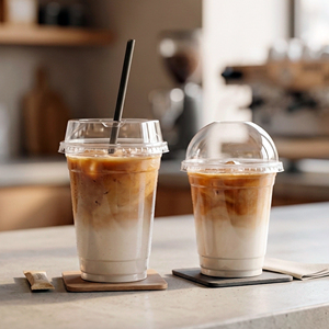 QUANG QUAN 12/16/22/24oz High Transparency Recyclable PP Single Wall Plastic <b>Cups</b> 95mm Diameter Iced Coffee Tea <b>Cold</b> - Product Image 5