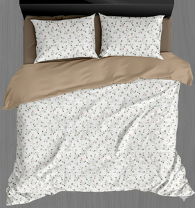 Juego de Ropa de Cama de Lujo, Sábanas Planas y 2 Fundas de Almohada, 3 Piezas, Poliéster, Resistente a las Arrugas y a la Decoloración, Estilo Moderno para el Hogar - Product Image 4