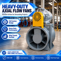 Ventilateur axial à haut rendement pour système d'évacuation des fours à céramique et à briques, tunnel à vent vérifié, personnalisable