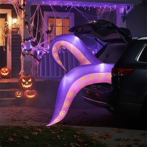 6.5ft <b>Halloween</b> Giant <b>Inflatable</b> Tentacles LED Lights Rain/Snow Resistant for Car Decorations Outdoor Holiday Yard Decorations - Product Image 1