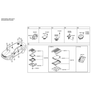 Grandeur/Azera Interruptores y Controles Nuevos 963703V450 - Product Image 1