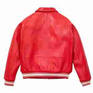 Chaqueta Deportiva Rohzen para Hombre, Estilo Vintage, de Cuero PU, Impermeable, Transpirable, Ecológica, con Parche Bordado y Puños Acanalados, Informal para Invierno - Product Image 6