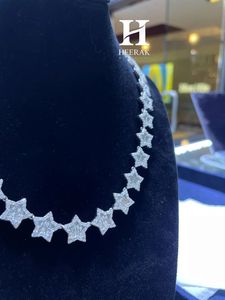 Collar de Diamantes de Lujo con Diseño de Estrella, Oro de 14K/18K con Diamantes Naturales/Cultivados en Laboratorio, Proveedor de Joyería al por Mayor - Product Image 1
