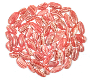 Wholesale Radha Arts Silver Jewelry Making Light Weight New Arrival Natural Rhodochrosite Mixed Cut Cabochon Flat Loose Gemstone - Product Image 4