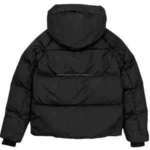 Vestes à capuche pour hommes en coton rembourré imperméable respirant écologique de haute qualité avec logo personnalisé, nouvelle collection automne 2025 - Product Image 4