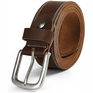 Cinturones de Cuero Genuino para Hombre, Estilo Clásico, Casual, Formal, Ajustables, de Moda, Gran Venta - Product Image 4