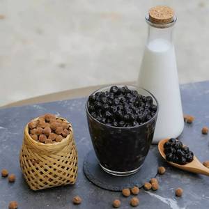 Bulk Black Tapioca Pearls 2.2mm 2.5mm High Quality Boba Pearls for Milk <b>Tea</b> Topping Vietnam Supplier - Product Image 3