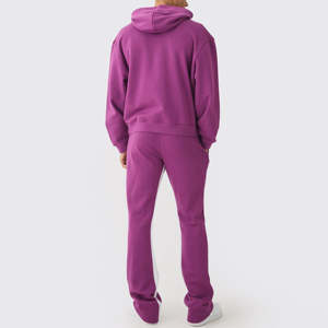 Ensemble de survêtement d'hiver imprimé pour homme 100 % polyester de haute qualité, vente en gros personnalisée, sweats à capuche et pantalons de jogging, livraison rapide - Product Image 3