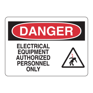 Panneau de signalisation de danger électrique - Personnel autorisé uniquement - Brady pour les laboratoires et les zones industrielles - Product Image 2