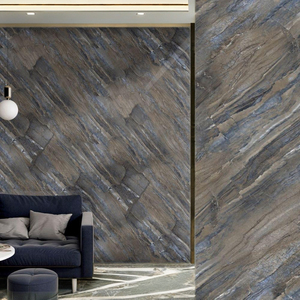 Carrelage mural décoratif en porcelaine émaillée sculptée de luxe 600x1200 pour décoration intérieure commerciale haut de gamme, finition brillante - Product Image 1