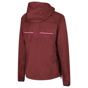 Veste à capuche unisexe en softshell bordeaux, manches longues, imperméable, respirante, polyester/nylon, vêtements d'hiver - Product Image 2