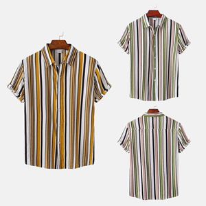 Chemise de plage hawaïenne à manches courtes pour homme, imprimée par sublimation, style vintage, 100 % polyester et coton, vêtements d'été pour homme - Product Image 5