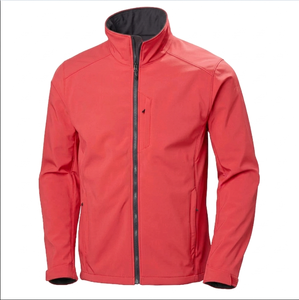 Breathable Quick Dry Men's Lightweight Softshell Jacket Stand Collar Front Logo Windproof Winter Season High Quality - Product Image 2