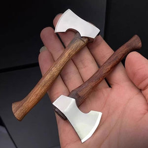 Hachas Mini de Acero para Herramientas Manuales, Herramienta de Corte para Exteriores, Hachas Mini con Mango de Madera, Portátiles, con Filo de Alto Contenido de Carbono - Product Image 2