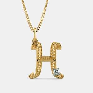 Pendentif lettre initiale en argent, breloque moissanite, collier alphabet filigrane, bijoux personnalisés unisexe, style hip-hop, plaqué rhodium - Product Image 3