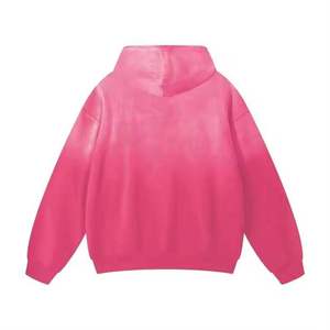New Custom Design Logo <b>Pink</b> Hooded Sweatshirt 100% Cotton Oversized Fit Casual Winter Wear Vintage Acid Washed Hoodies For <b>Men's</b> - Product Image 2