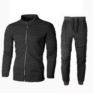 Conjunto Deportivo de Dos Piezas para Hombre, Sudadera con Capucha y Pantalones con Lavado Ácido, Estilo Urbano, Otoño - Product Image 4