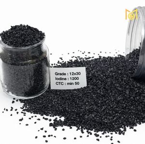 Charbon actif de coque de noix de coco 12x30, qualité 1150 Iodine pour le traitement de l'eau et de l'air, exportateur d'Inde - Product Image 6