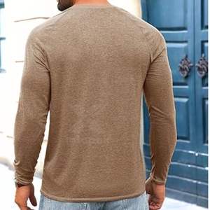 Camiseta de Manga Corta para Hombre de Secado Rápido, Precio al por Mayor OEM, Tejido de Punto Liso Teñido de Spandex/Algodón, Absorbente de Humedad, 180g - Product Image 4