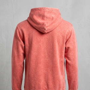 Sweat à capuche oversize en molleton 100 % coton épais, avec logo personnalisé, effet délavé et vieilli, style streetwear, en French Terry - Product Image 2
