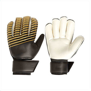 Gants de gardien de but de football Econex Sports, doigts entièrement couverts, bleu orange, cuir PU, silicone antidérapant, respirant, fermeture à boucle et crochets - Product Image 3