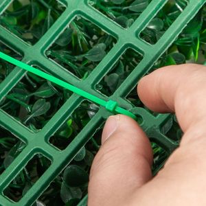 12 Pezzi Pannelli di Bosso Artificiale Anti-UV 10x10 Pollici, Tappeto Siepe di Felce Protetto dai Raggi UV, Schermo ad Alta Privacy per Parete di Fondo - Product Image 1