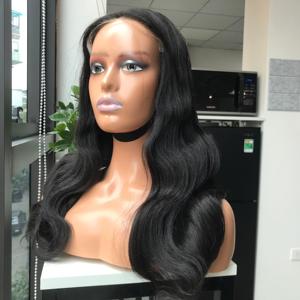 Superbe qualité 18 pouces Body Wave Soft HD Lace 5by5 Fermeture Perruque en cheveux humains réels avec extensions de cheveux vietnamiens raides en os - Product Image 2