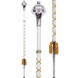 Custom-Made Top-Quality Mace With Your Name Upper & Lower Scrolls Customized Length Best Price <b>Drum</b> Major Maces - Product Image 1