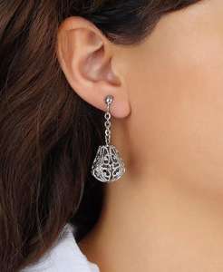 Orecchini Pendenti con Catena in Filigrana |   2028 - Product Image 3