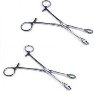 Pinzas de sujeción de esponja German Forester, herramientas de perforación corporal con ranuras, pinzas de perforación, pinzas para esponja, modelo DC-S-9, certificado CE - Product Image 2