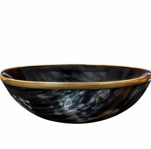<b>Cheap</b> Prices Polished Natural Yak Horn Shavings Eco-Friendly Luxury Viking Home Decor Soap Kettle Bowl Sustainable Design - Product Image 3