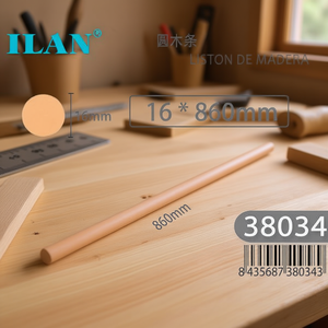 Barra di legno rotonda Ilan 16mm x 860mm per artigianato e progetti fai da te - Product Image 3
