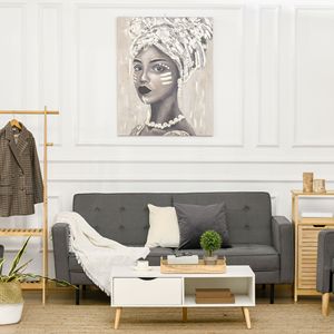 Dipinto a Mano su Tela: Donna Africana in Oro, 39,25 x 31,5 Pollici, Decorazione per la Casa, Opera d'Arte della Cultura Africana Splendidamente Realizzata - Product Image 2