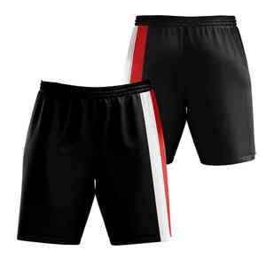 Men's <b>Black</b> Red White Solid Casual Sport Shorts <b>High</b> <b>Waist</b> Drawstring Closure Quick Dry Breathable Eco-Friendly Canvas - Product Image 6