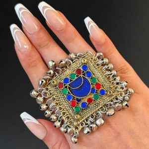 Custom Manufacturers Latest Designs Afghan Kuchi Vintage Jewelry <b>Sets</b> 2026 Wedding Party Wear Handmade Afghani <b>Rings</b> <b>For</b> <b>Women</b> - Product Image 6
