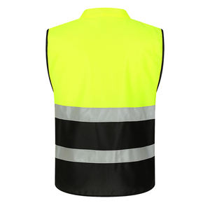 High Visibility Safety <b>Vest</b> Reflective Stripes Unisex Workwear Polyester Material CE/EU Certified Acidproof Breathable - Product Image 5