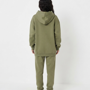 Conjunto Deportivo Casual de Dos Piezas para Mujer, Fabricación OEM Personalizada, Sudadera Holgada de Manga Larga con Capucha y Pantalones Largos Tipo Jogger - Product Image 5