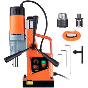 Trapano Magnetico Elettrico Portatile 1550W, 2 Diametri di Foratura, 2922 Lbf, Velocità Variabile 0-500 RPM, Motore 2922 Lbf - Product Image 1
