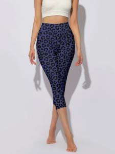 Leggings Deportivos de Cintura Alta con Estampado de Leopardo para Mujer, Venta al Por Mayor, Personalizados, Sin Costuras, Efecto Push-Up, para Gimnasio, Fitness y Yoga - Product Image 2