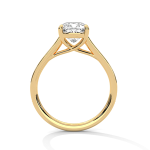 แหวนเพชรทองคำ 14K เพชรเพาะเลี้ยงในห้องปฏิบัติการ แหวนทองคำแท้ 18K สำหรับผู้หญิง สไตล์คลาสสิก รับรองโดย IGI แหวนหมั้น แหวนครบรอบ - Product Image 6