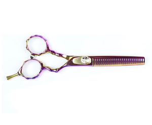 Tijeras de entresacar profesionales japonesas de acero inoxidable con dientes, para diestros, para peluquería y salón de belleza - Product Image 5