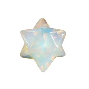 Premium Quality clear crystal merkaba star From India Opalite Merkaba star